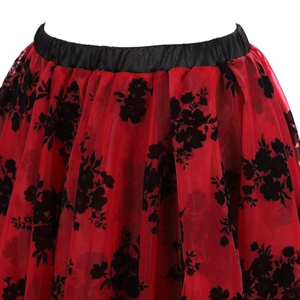 NWT Beautiful Red & Black Halloween Costume Corset Steampunk Gothic Salo… - Picture 14 of 16